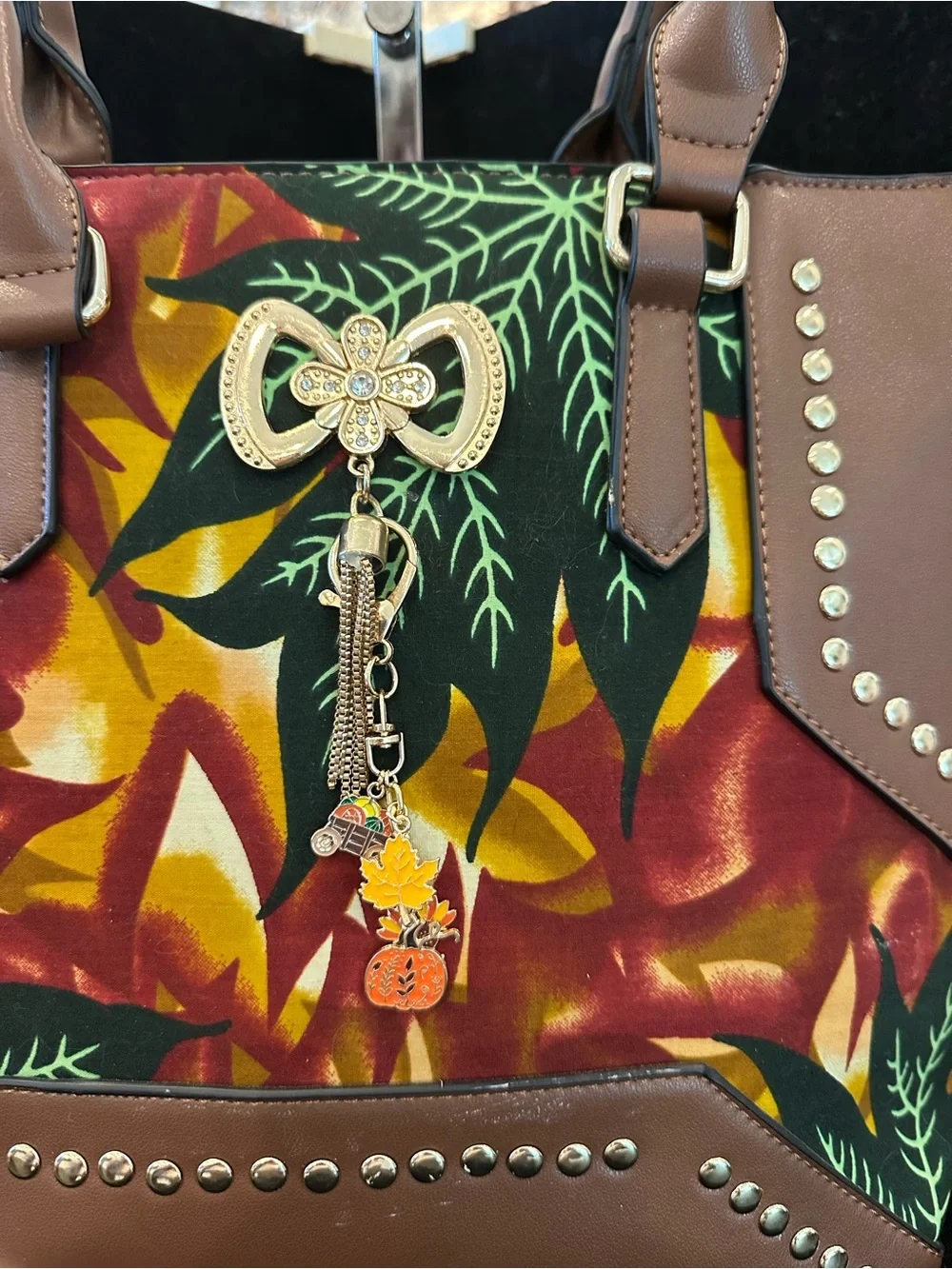 Fall tote #069 Happy Fall y’all Bag🍁🍂🍁🍃